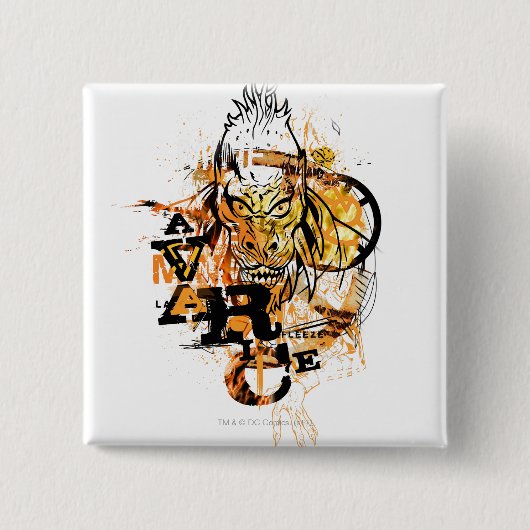 Larfleeze - Agent Sinaasappel 11 Vierkante Button 5,1 Cm (Voorkant)