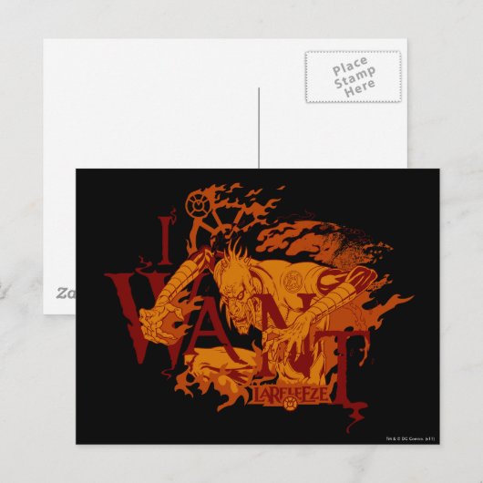 Larfleeze - Agent Sinaasappel 12 Briefkaart (Voorkant / Achterkant)