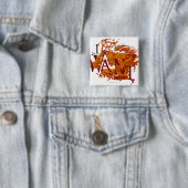 Larfleeze - Agent Sinaasappel 12 Vierkante Button 5,1 Cm (In situ)