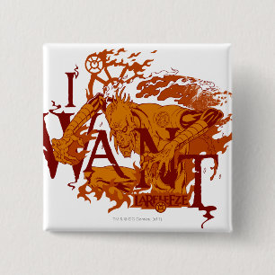 Larfleeze - Agent Sinaasappel 12 Vierkante Button 5,1 Cm