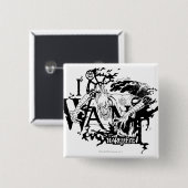 Larfleeze - Agent Sinaasappel 13 Vierkante Button 5,1 Cm (Voorkant /achterkant)