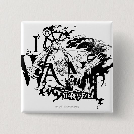 Larfleeze - Agent Sinaasappel 13 Vierkante Button 5,1 Cm (Voorkant)