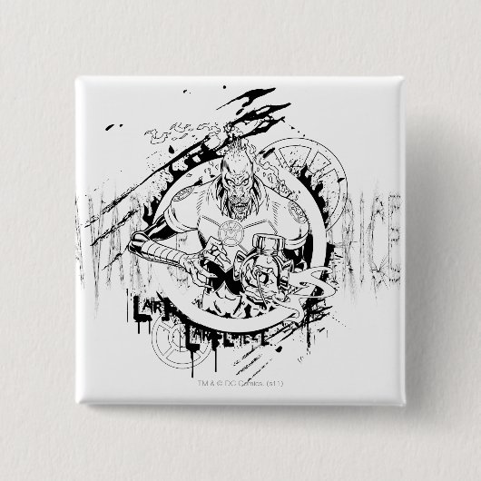 Larfleeze - Agent Sinaasappel 15 Vierkante Button 5,1 Cm (Voorkant)