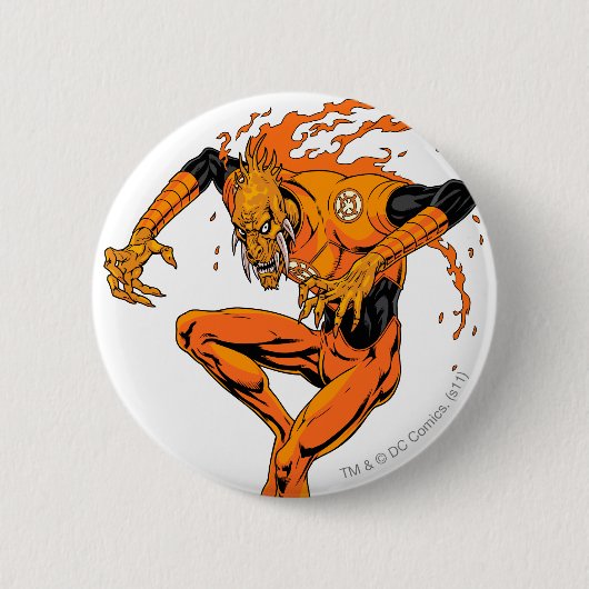 Larfleeze - Agent Sinaasappel 1 Ronde Button 5,7 Cm (Voorkant)