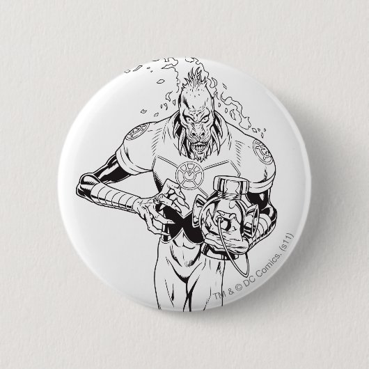 Larfleeze - Agent Sinaasappel 6 Ronde Button 5,7 Cm (Voorkant)