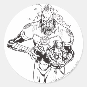 Larfleeze - Agent Sinaasappel 6 Ronde Sticker