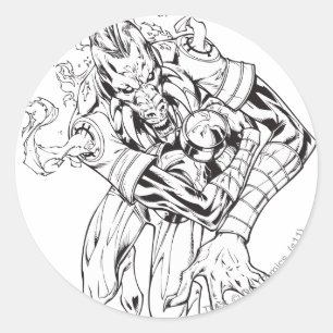 Larfleeze - Agent Sinaasappel 9 Ronde Sticker