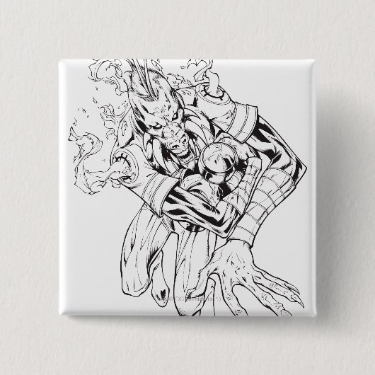 Larfleeze - Agent Sinaasappel 9 Vierkante Button 5,1 Cm (Voorkant)