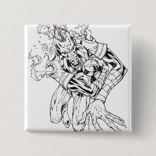 Larfleeze - Agent Sinaasappel 9 Vierkante Button 5,1 Cm
