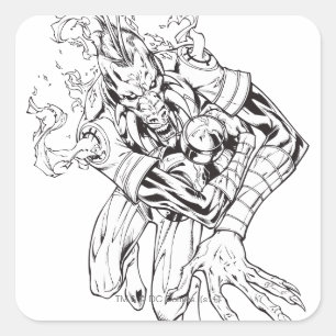 Larfleeze - Agent Sinaasappel 9 Vierkante Sticker