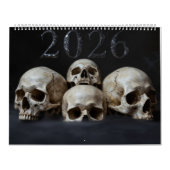 Large 2026 Skull Art Calendar Kalender (Hoes)