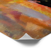 Large Abstract Acrylic Painting Poster (Hoek)