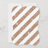 LARGE AGE NUMBER marble cool 21 rose gold glitter Kaart (Achterkant)