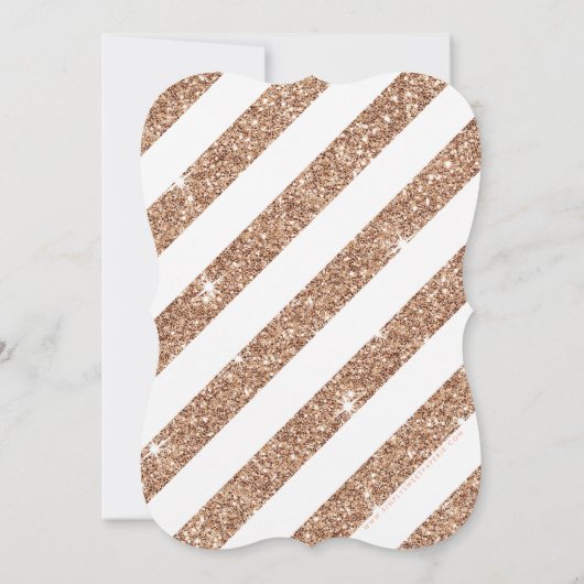 LARGE AGE NUMBER marble cool 21 rose gold glitter Kaart (Achterkant)