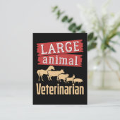 Large Animal Veterinarian Livestock Vet  Briefkaart (Staand voorkant)