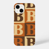 “Large B Graphic Phone Case, Stylish Protector” iPhone Hoesje (Achterkant)