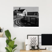 Large Barn and Road, maart 1962 Poster (Thuiskantoor)