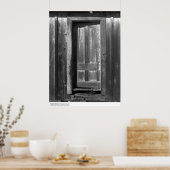 Large Barn door UC Santa Cruz, maart 1962 Poster (Keuken)