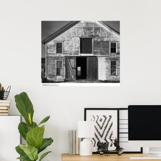 Large Barn, UC Santa Cruz, maart 1962 Poster (Thuiskantoor)