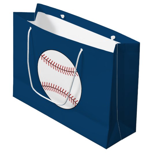 Large Baseball Gift Bag Groot Cadeauzakje (Voorkant Gekanteld)