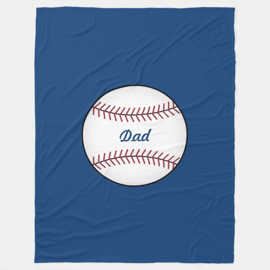 Large Baseball Throw Blanket Fleece Deken (Voorkant)