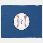 Large Baseball Throw Blanket Fleece Deken (Voorkant (Horizontaal))
