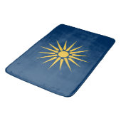 Large bath mat with flag of Macedonia, Greece (Gekanteld)