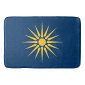 Large bath mat with flag of Macedonia, Greece (Voorkant)