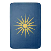 Large bath mat with flag of Macedonia, Greece (Voorkant Verticaal)