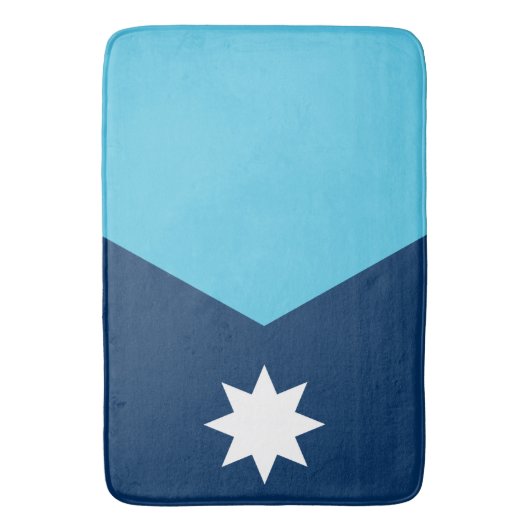 Large bath mat with flag of Minnesota, USA (Voorkant Verticaal)