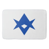 Large bath mat with flag of Toyota City, Japan (Voorkant)
