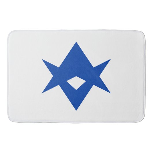 Large bath mat with flag of Toyota City, Japan (Voorkant)