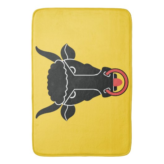 Large bath mat with flag of Uri Canton, Swiss (Voorkant Verticaal)