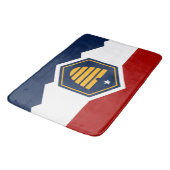 Large bath mat with flag of Utah, USA (Gekanteld)