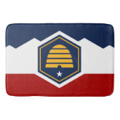 Large bath mat with flag of Utah, USA (Voorkant)