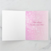 Large Birthday Girl's Unicorn Personalized Card Kaart (Binnen)