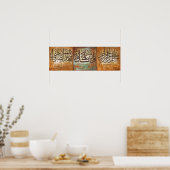 LARGE Bismillah en Ayats Islamic Art Poster (Keuken)