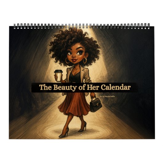 Large Black Woman Calendar 2026 Kalender (Hoes)