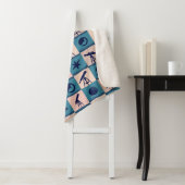 Large Blanket Telescope Pattern Sherpa Deken (In situ)