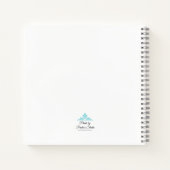 Large Blue Flower Notitieboek (Achterkant)