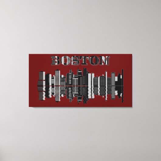 Large Boston Wall Art Canvas (Voorkant)