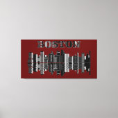 Large Boston Wall Art Canvas Afdruk (Voorkant)
