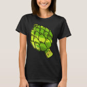 Large Botanical Artichokes  Vegetarian T-shirt (Voorkant)