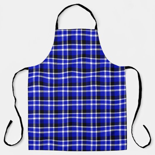 Large Checkered Apron Schort (Voorkant)