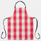 Large Checkered Apron Schort (Voorkant)