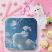 Large cloud papieren bordje (Feest)