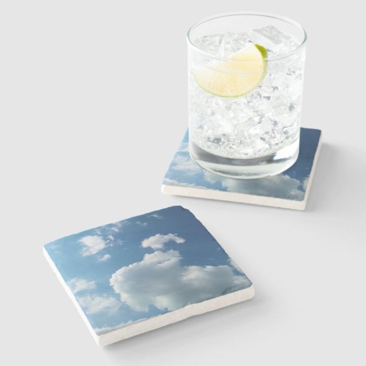 large cloud stenen onderzetter (Zijkant)