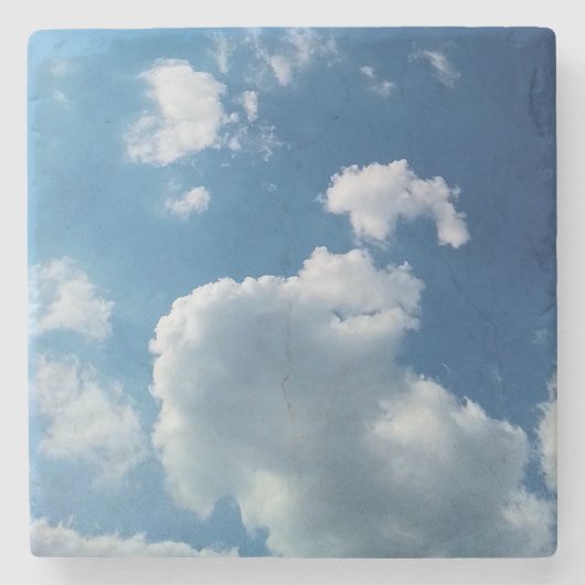 large cloud stenen onderzetter (Voorkant)