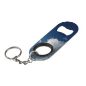 Large curved cloud mini flessenopener (Voorkant Gekanteld)