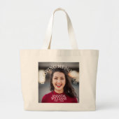 Large Custom Cotton Memorial Tote Bag No Minimum (Voorkant)